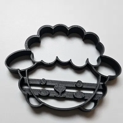 Khuôn Cắt Bánh Hình Con Cừu Lễ Phục Sinh Đáng Yêu