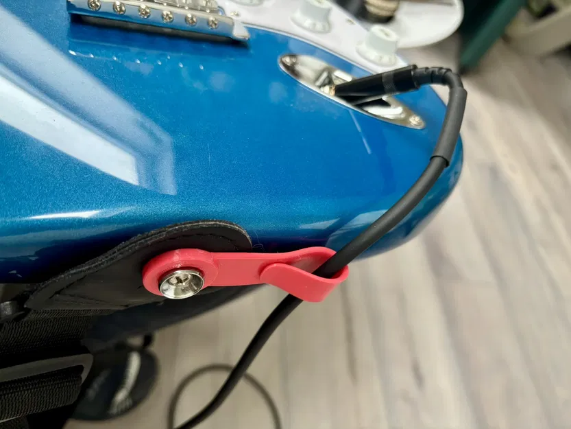 Chặn dây đeo guitar kèm bảo vệ vòng dây jack (Guitar Strap Block) - Image 2