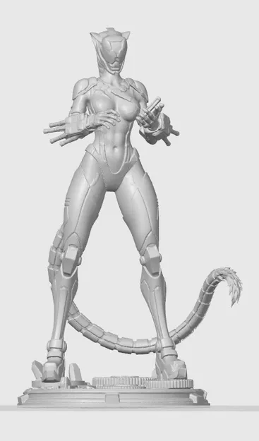 Tượng Cyber cat-girl figurine 44 - Image 1