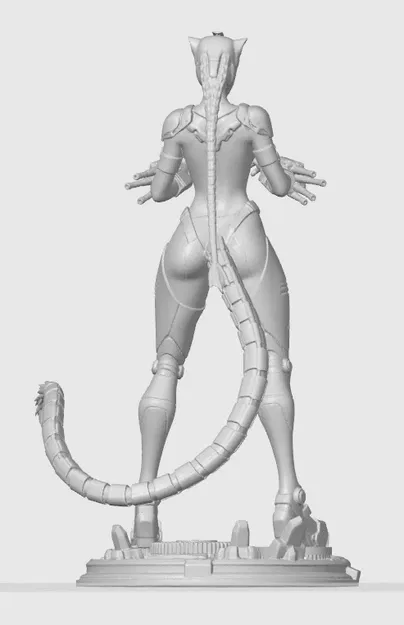 Tượng Cyber cat-girl figurine 44 - Image 2