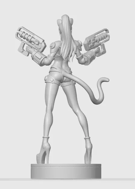 Tượng Cyber cat-girl 45 - Image 2