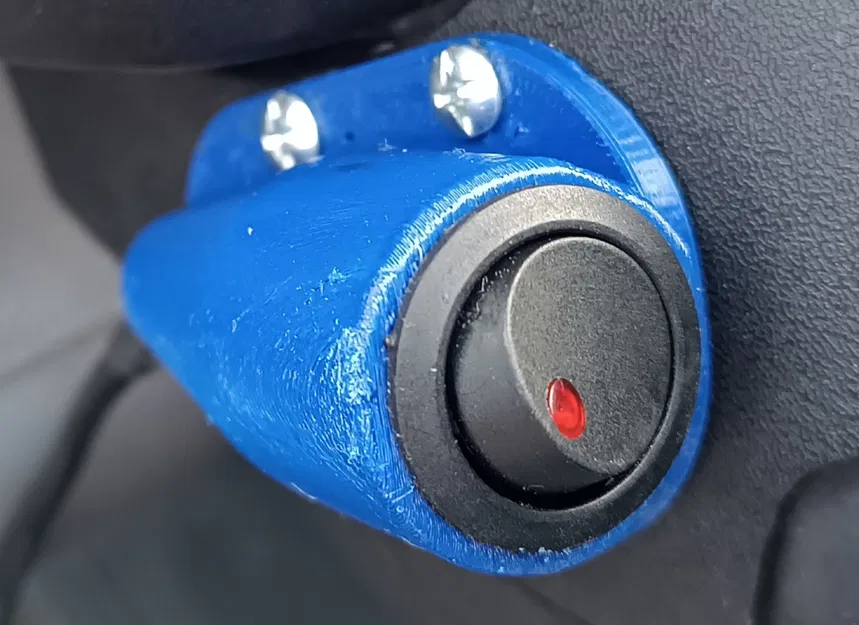 Vỏ gắn công tắc 20mm dạng cone (thuôn) – 20mm Switch Housing - Image 1