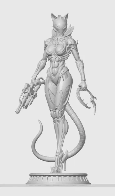 Figurine cô mèo cyber #47 - Image 1