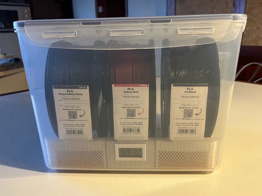 Drybox - LocknLock HPL889: Bộ insert giữ cuộn filament & ngăn silica gel - Image 1