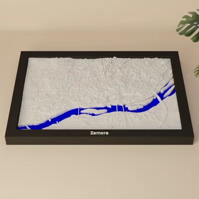 Zamora, Spain - 3D Miniature | Mô hình topographic thu nhỏ in 3D