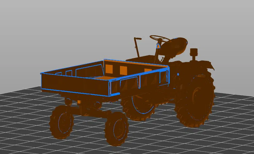 Mô Hình Xe Kéo Traktorenwerk Schönebeck RS-08 3D Chi Tiết - Image 1