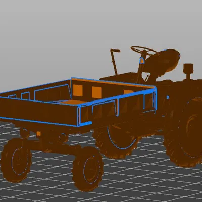 Mô Hình Xe Kéo Traktorenwerk Schönebeck RS-08 3D Chi Tiết