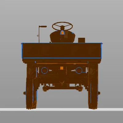 Mô Hình Xe Kéo Traktorenwerk Schönebeck RS-08 3D Chi Tiết