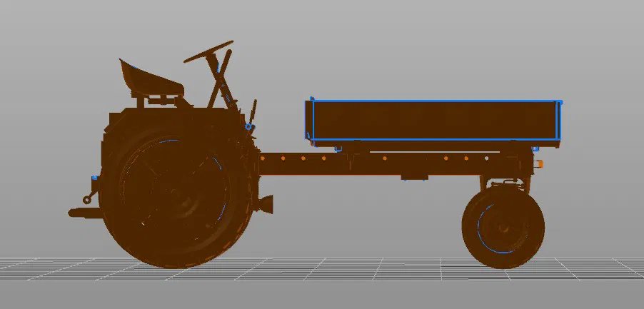 Mô Hình Xe Kéo Traktorenwerk Schönebeck RS-08 3D Chi Tiết - Image 4