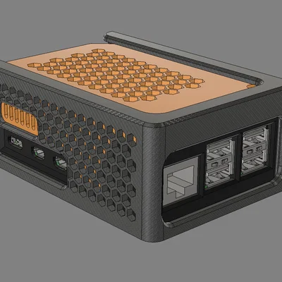 Giá treo tường cho Raspberry Pi5 + Geekworm X1001 NVMe SSD Case