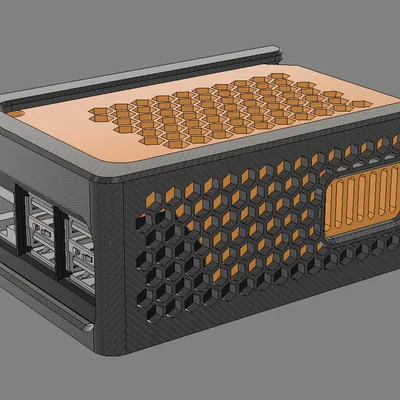 Giá treo tường cho Raspberry Pi5 + Geekworm X1001 NVMe SSD Case