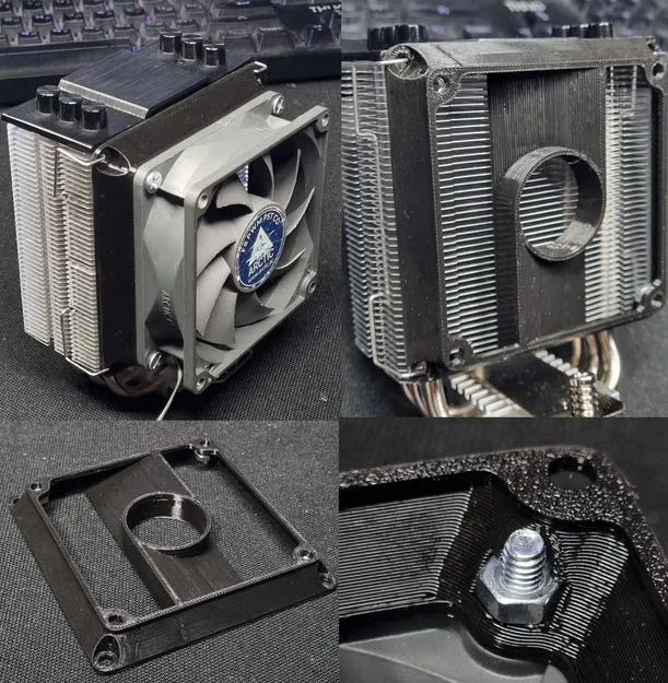 Chuyển Đổi Quạt 80mm sang 92mm Cho Tản Nhiệt CPU Dạng Tháp - Image 1