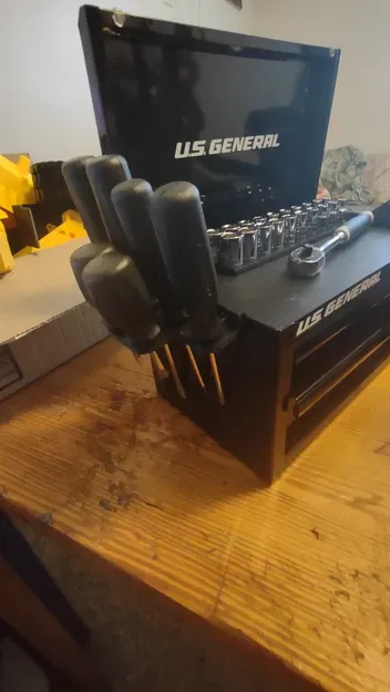 Giá đỡ tua vít 3D cho hộp đồ nghề mini US GENERAL - Image 1