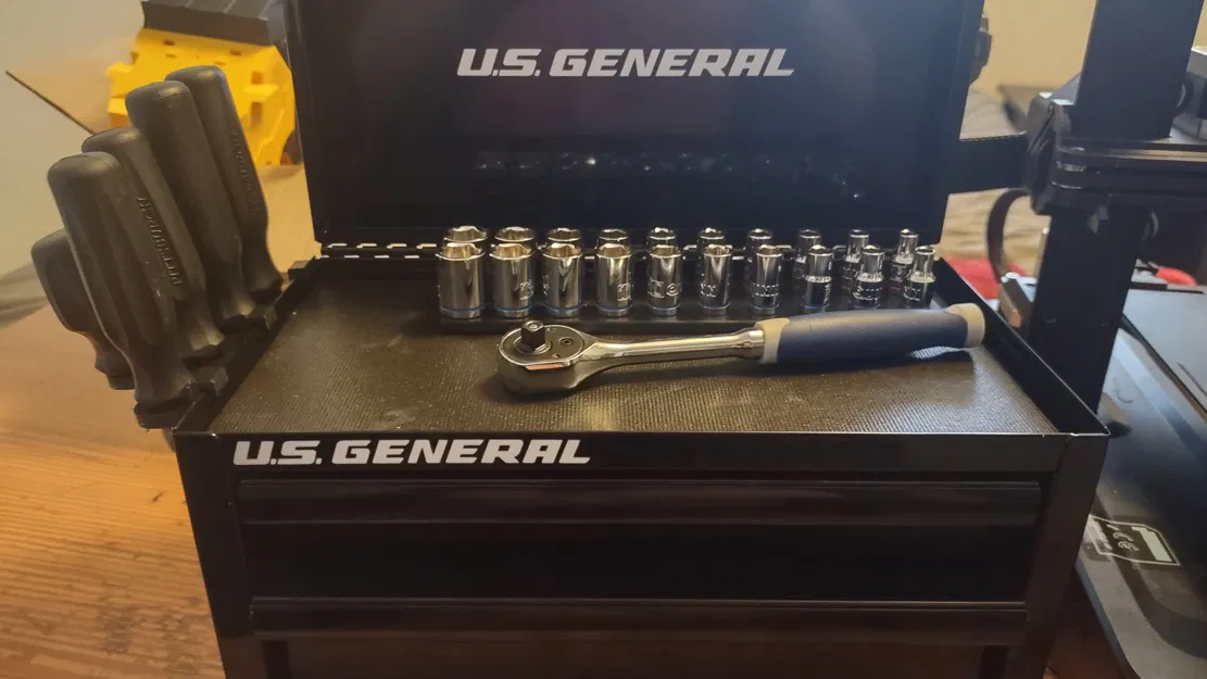 Giá đỡ tua vít 3D cho hộp đồ nghề mini US GENERAL - Image 3