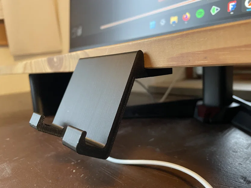 Kệ Điện Thoại Mini Tiện Lợi Gắn Dưới Bàn - Image 2