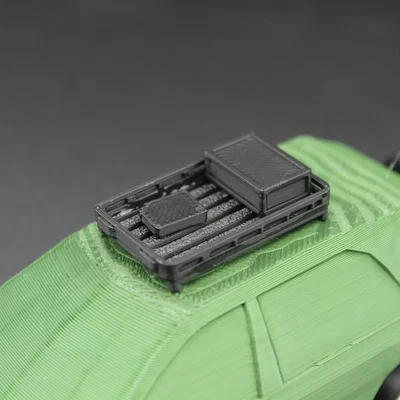 Phụ Kiện Xe Mô Hình 3D: Thùng Hàng & Vườn Mini