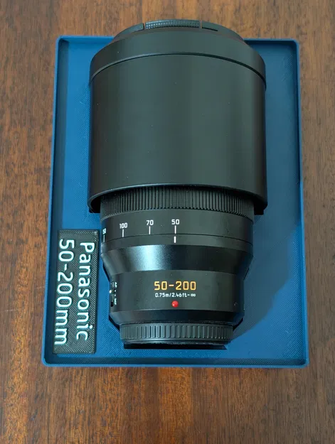 Giá đỡ ống kính Panasonic Lumix 50-200mm f/2.8-4.0 - Gridfinity - Image 1