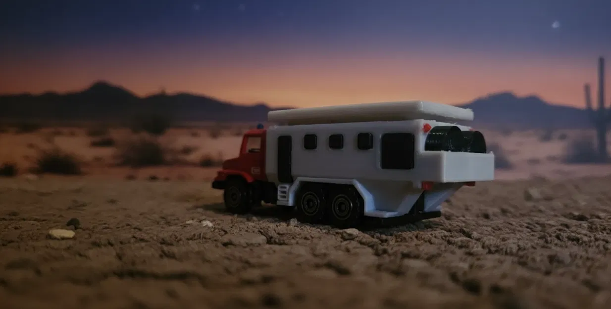 Xe Camper "Majorette Mercedes Zetros Camper Mod" - Biến Tấu Độc Đáo - Image 3