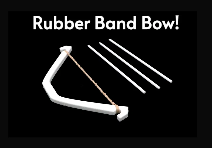 Cung Tên Dây Thun Cầm Tay – In 20 phút (Print in Place, Không cần Support) - Image 1