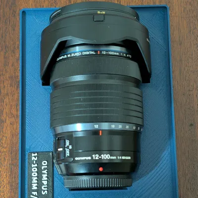 Khay giữ ống kính Olympus 12-100mm f/4 - Gridfinity