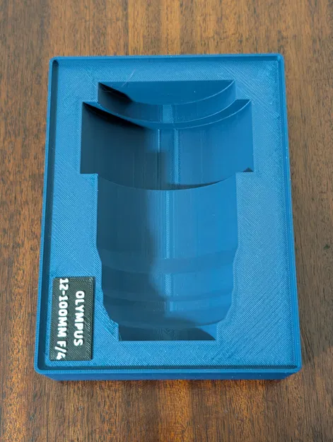 Khay giữ ống kính Olympus 12-100mm f/4 - Gridfinity - Image 2