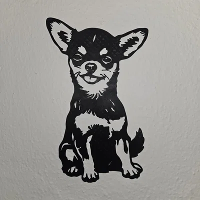 Trang trí tường hình Chó Chihuahua độc đáo, đáng yêu