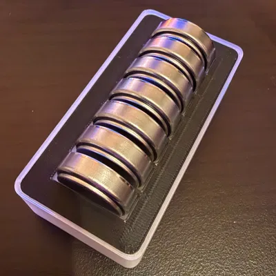 Khay Đựng 7 Viên Pin CR2477 Chuẩn Gridfinity