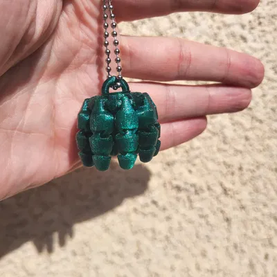 Móc khóa Bạch tuộc mini khớp nối – Fidget dẻo linh hoạt 3D