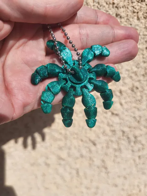 Móc khóa Bạch tuộc mini khớp nối – Fidget dẻo linh hoạt 3D - Image 3