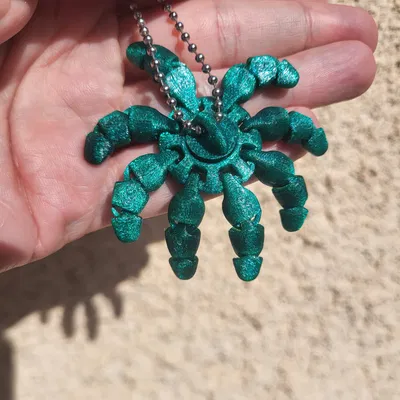 Móc khóa Bạch tuộc mini khớp nối – Fidget dẻo linh hoạt 3D