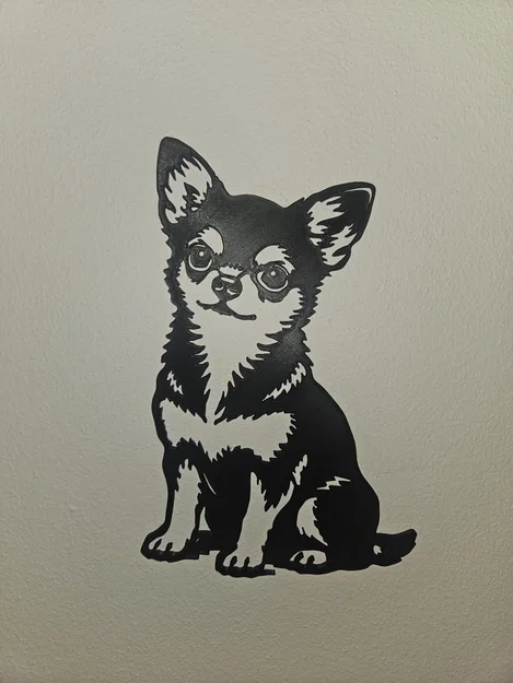 Trang trí tường Chó Chihuahua 3D – Quà tặng độc đáo cho người yêu thú cưng - Image 1
