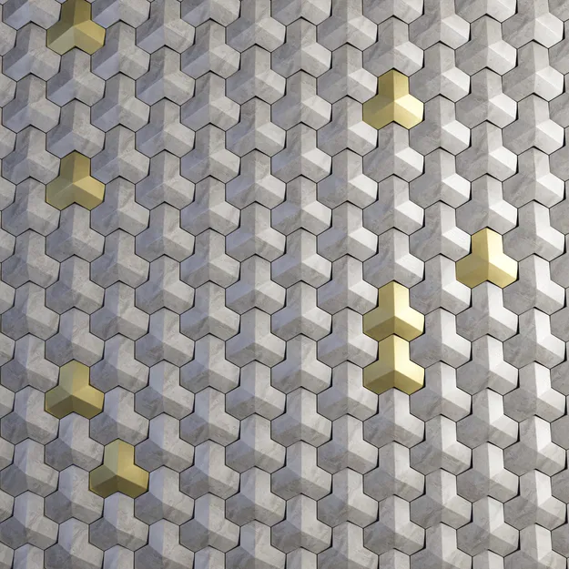 Gạch ốp tường 3D Equal (Equal 3d tiles) - Image 6