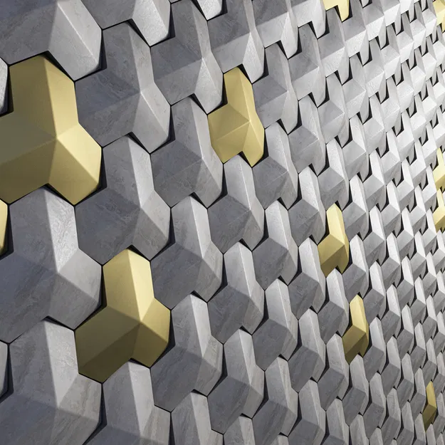 Gạch ốp tường 3D Equal (Equal 3d tiles) - Image 11