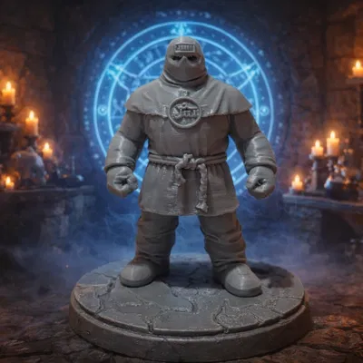 Mô Hình Golem 3D In - Nhân Vật Huyền Thoại Cho Game RPG