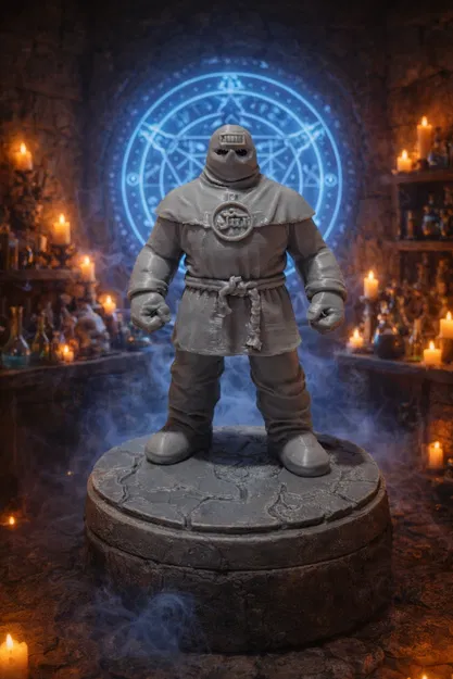 Mô Hình Golem 3D In - Nhân Vật Huyền Thoại Cho Game RPG - Image 2