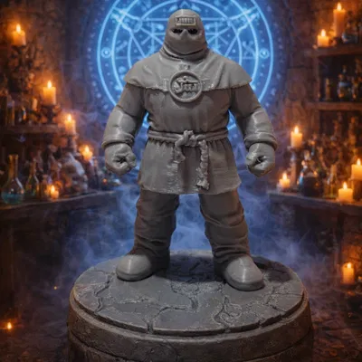 Mô Hình Golem 3D In - Nhân Vật Huyền Thoại Cho Game RPG