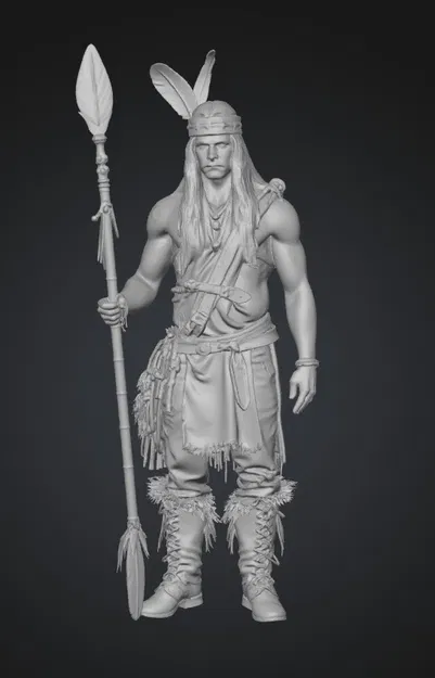 Mô hình 3D Chiến Binh Sét - Thunder Warrior Ấn Tượng - Image 1
