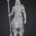 Mô hình 3D Chiến Binh Sét - Thunder Warrior Ấn Tượng - Thumbnail 1