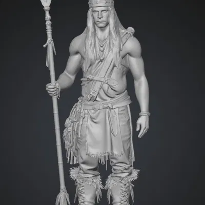 Mô hình 3D Chiến Binh Sét - Thunder Warrior Ấn Tượng