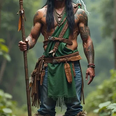 Mô hình 3D Chiến Binh Sét - Thunder Warrior Ấn Tượng