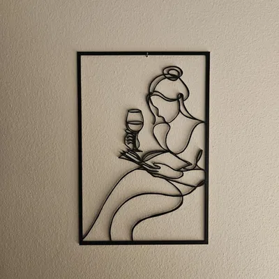 Tranh Treo Tường Nghệ Thuật "Rượu Vang và Sách"