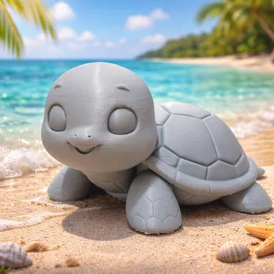 Chú Rùa Con Dễ Thương - Mô Hình In 3D Độc Đáo