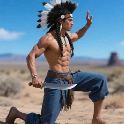 Mô Hình 3D Chiến Binh Sa Mạc Ấn Độ Dũng Mãnh