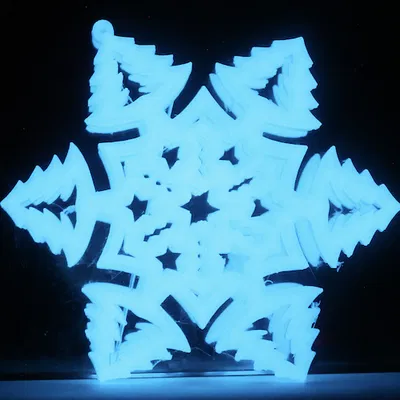 Bông tuyết phát quang (Phosphorescent Snowflakes)