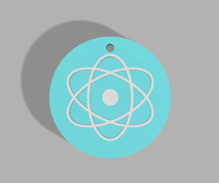 Móc Khóa Biểu Tượng Nguyên Tử Átomo 3D Độc Đáo - Image 1