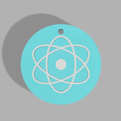 Móc Khóa Biểu Tượng Nguyên Tử Átomo 3D Độc Đáo