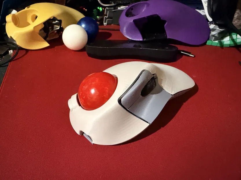 Ploopy Classic 2 BTU mod – Top shell (revision K) thay roller bearings - Image 1