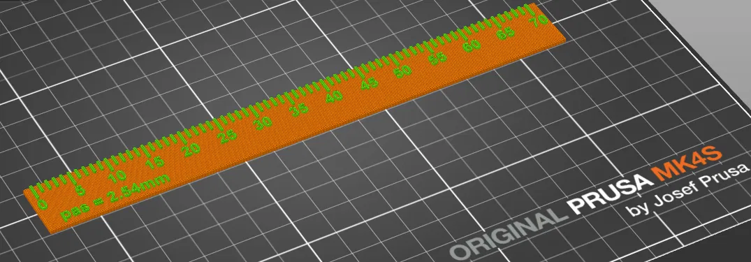 Thước đo bước 2,54 mm (2.54 mm pitch ruler) - Image 2