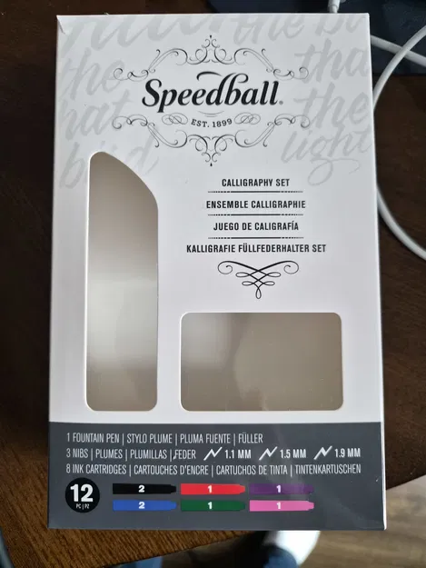 Giá đỡ bộ bút máy thư pháp Speedball Calligraphy Fountain Pen Set - Image 3