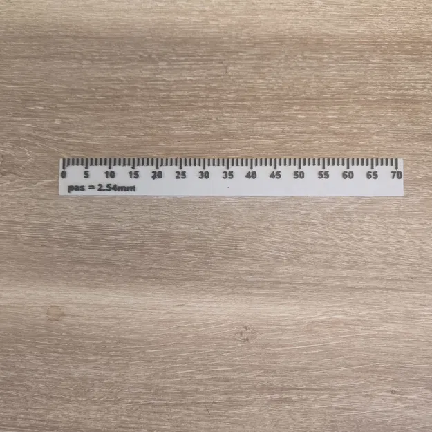 Thước đo bước 2,54 mm (2.54 mm pitch ruler) - Image 5